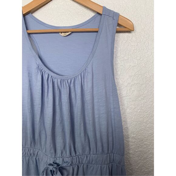 Pact Organic Cotton‎ Relaxed Slub Tank Maxi Dress Light Blue Size L - Picture 7 of 12